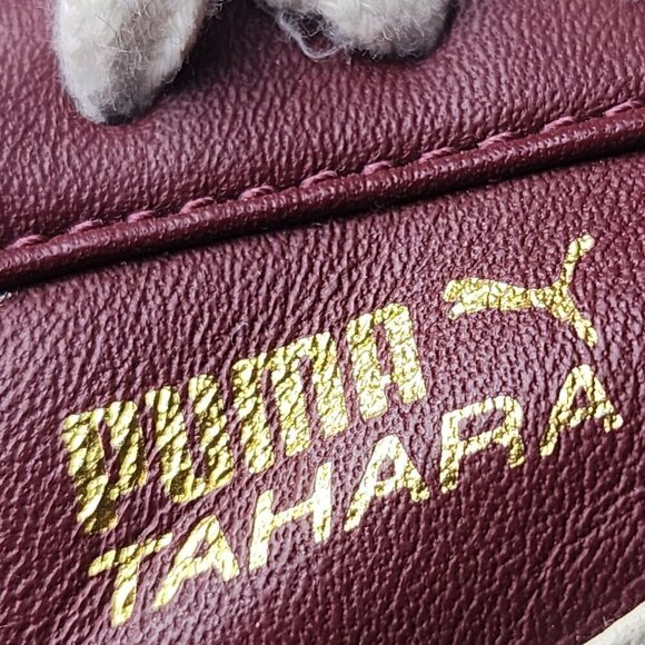 Puma Retro Tahara Lace Up Low Top Training Sneakers Burgundy Leather 5 - Picture 10 of 13